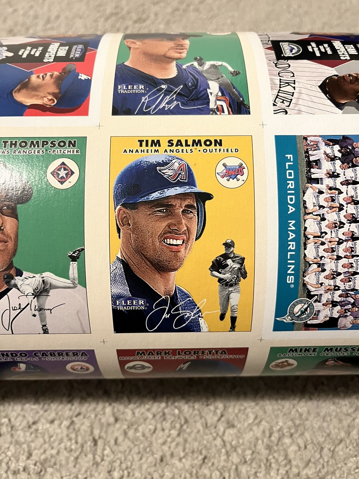 2000 FLEER TRADITION Baseball Cards UNCUT SHEET – SEE LIST OF STARS BELOW + PICS