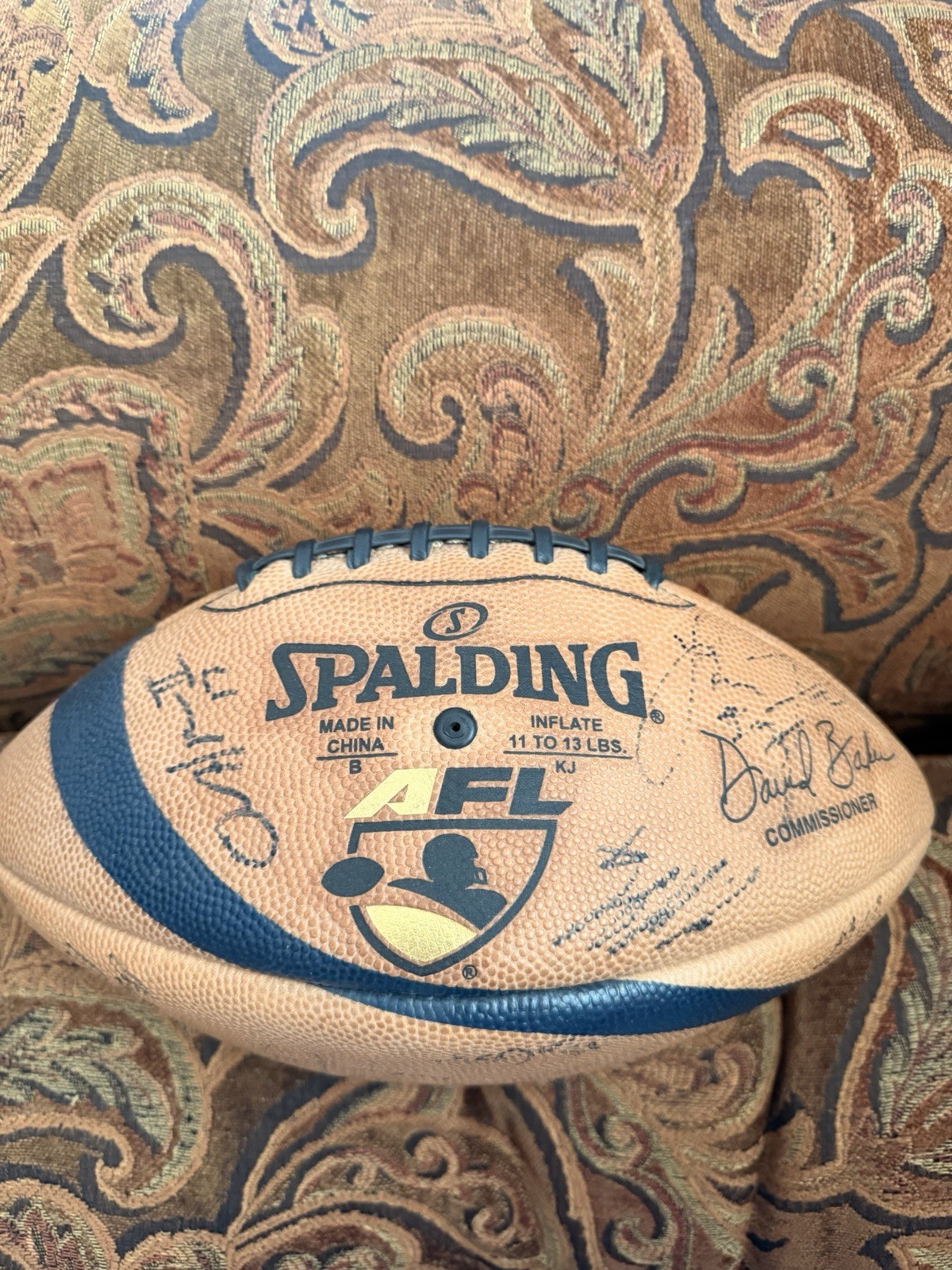 Autographed Football From Many Different Players