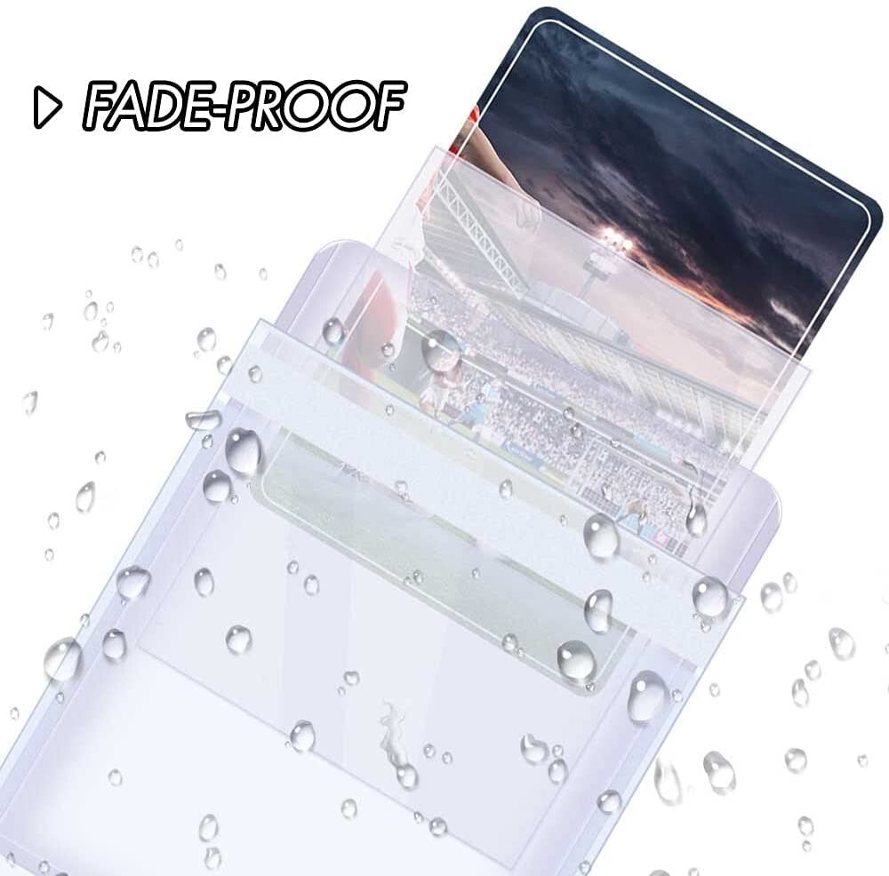 50 Trading Card Sleeves Hard Plastic Toploader Holder Plus 200 Penny Sleeves