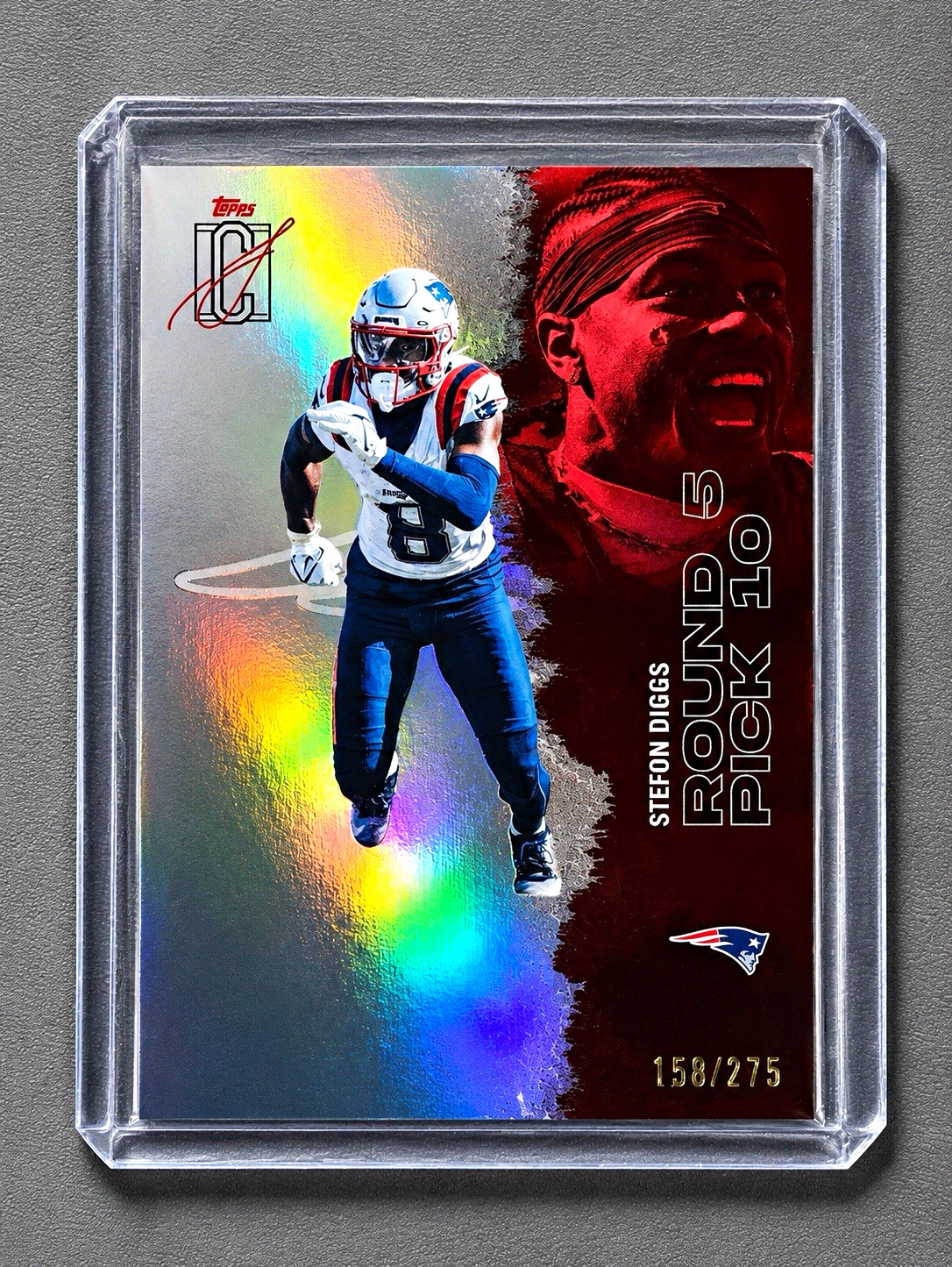 Drake Maye Stefon Diggs Patriots Lot Topps Signature Class /275 Paramount
