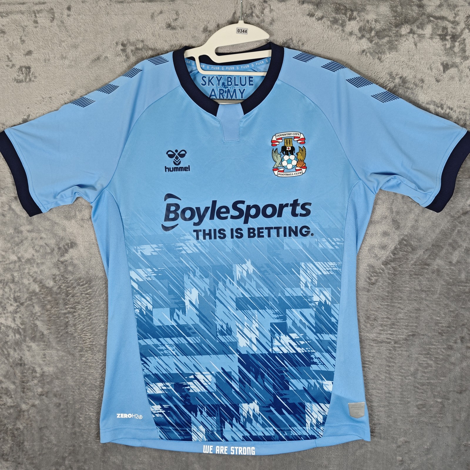 Coventry City 2020/2021 Home Football Shirt Hummel M Medium