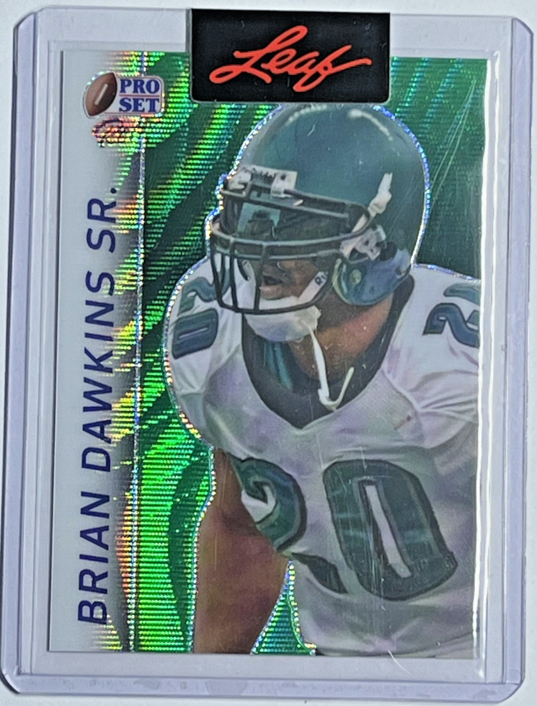 2025 Leaf PRO SET RETRO Brian Dawkins Sr. 1/1 Pre-Production Proof – Sealed