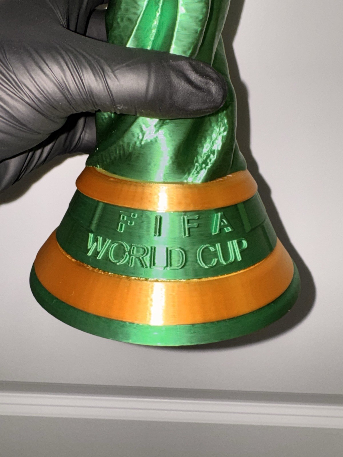 Green FIFA World Cup Trophy Replica 14.5” Limited Edition 3D Printed PLA Tiktok