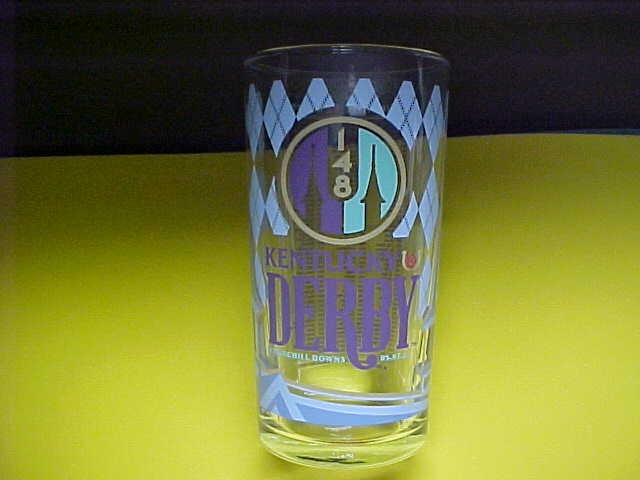 2022 Kentucky Derby Glass & RARE metal Derby Pin.New