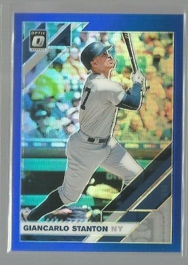 2019 Donruss Optic Blue #163 Giancarlo Stanton 32/75 (ref 82320)