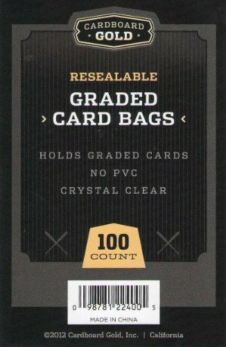500 (5 Packs) Ultra CBG RESEALABLE GRADED CARD BAGS GB
