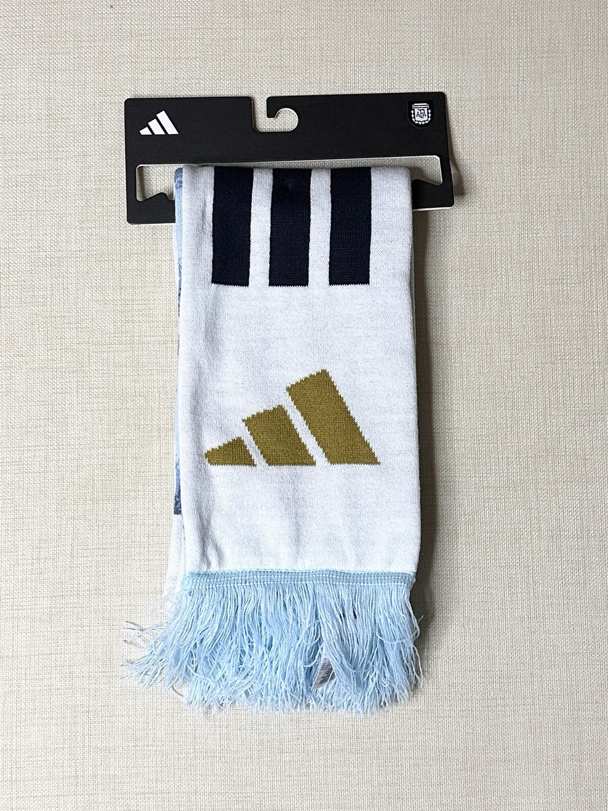 Adidas Argentina 26 Scarf Soccer FIFA World Cup 2026 Icey Blue White