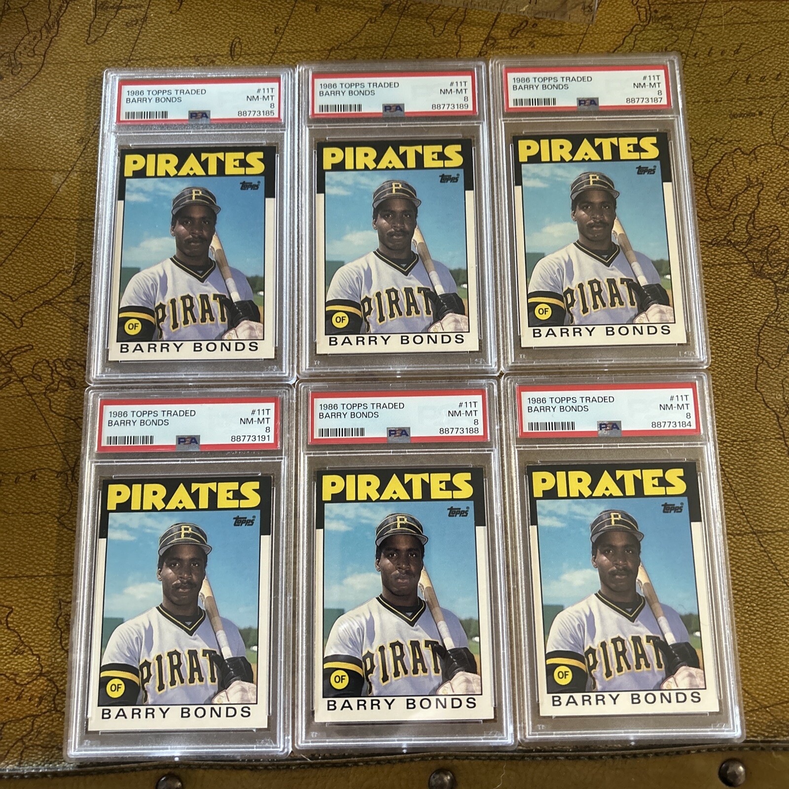 1986 Topps Traded Barry Bonds Rookie Card #11T PSA 8 HOF