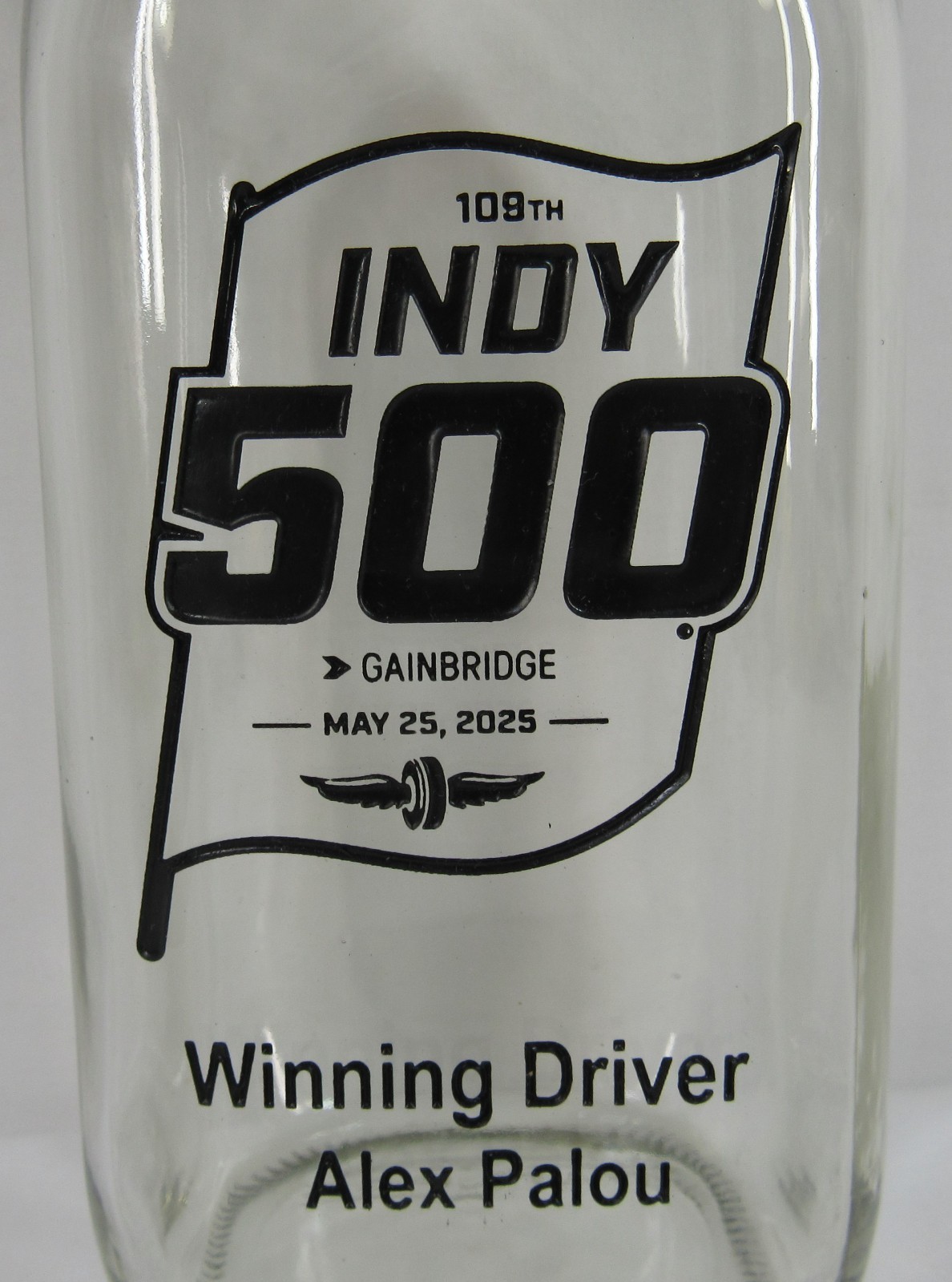 2025 Indy 500 Replica Milk Bottle 1 QT. Winning Driver Alex Palou Chip Ganassi