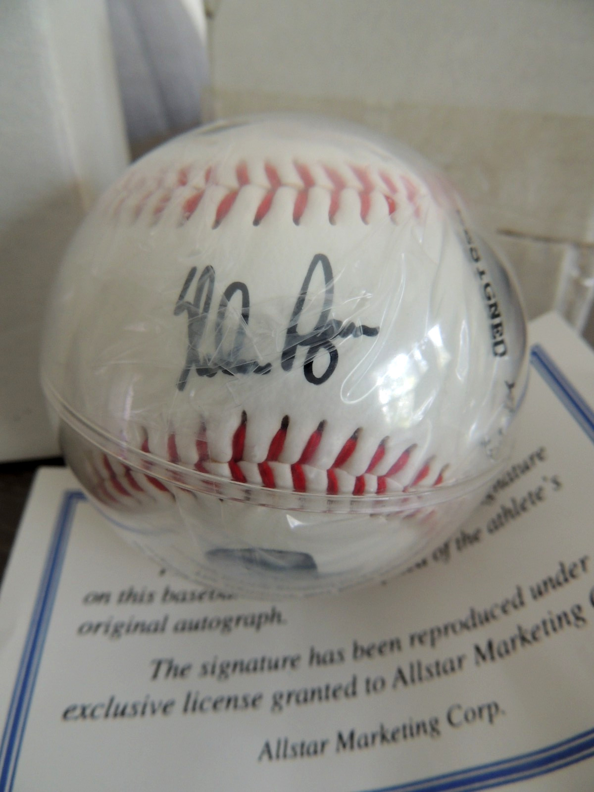 Nolan Ryan Replica Signature & Photo Baseball All Star Marketing w/COA Sealed