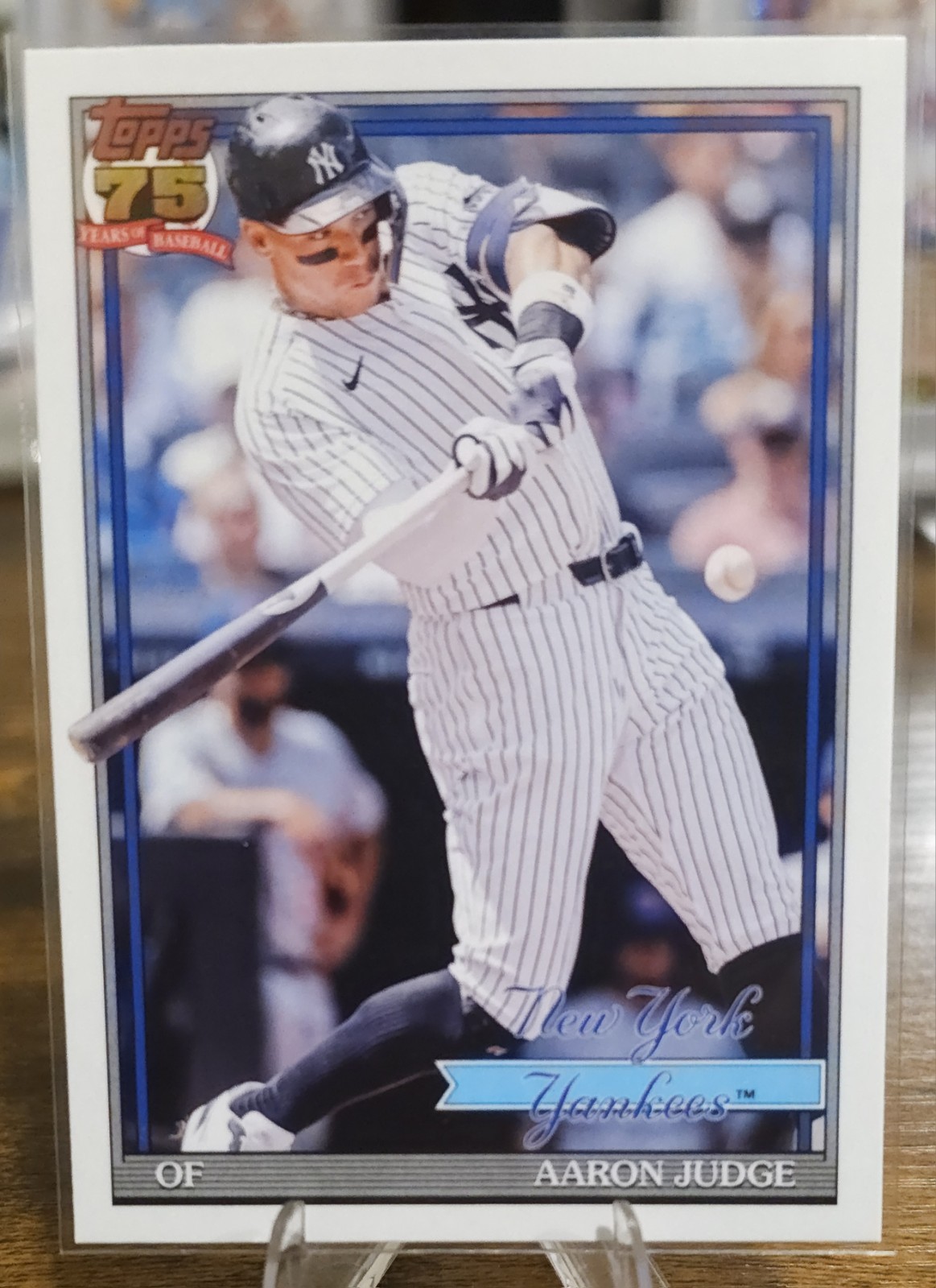 2026 Topps Baseball Series 1 Aaron Judge T91-34 75 Yrs Of Baseball Yankees