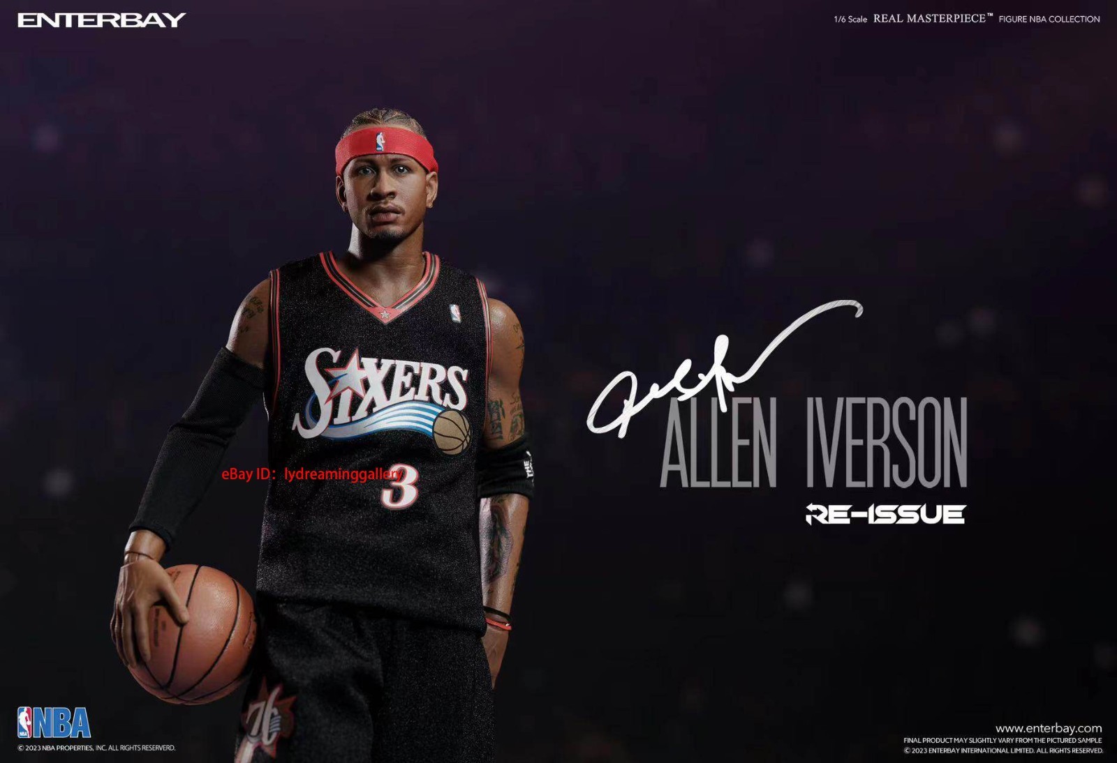 ENTERBAY RM-1060 NBA Philadelphia 76ers Allen Iverson 1/6 Limited Action Figure