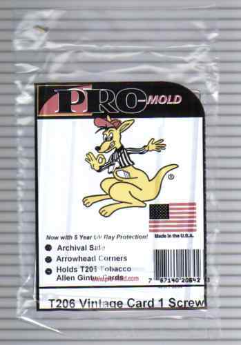 10 PC206 T206 TOBACCO CARD ONE 1 SCREW SCREWDOWN HOLDERS PROMOLD FREE SHIPPING