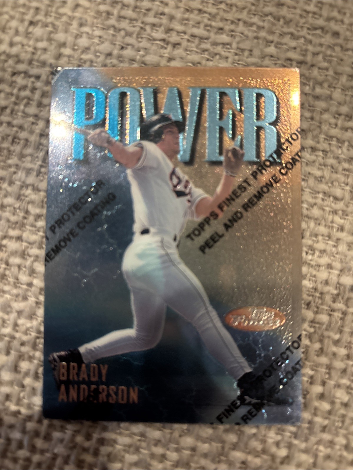1997 Topps Finest – Rare – Gold Brady Anderson #154