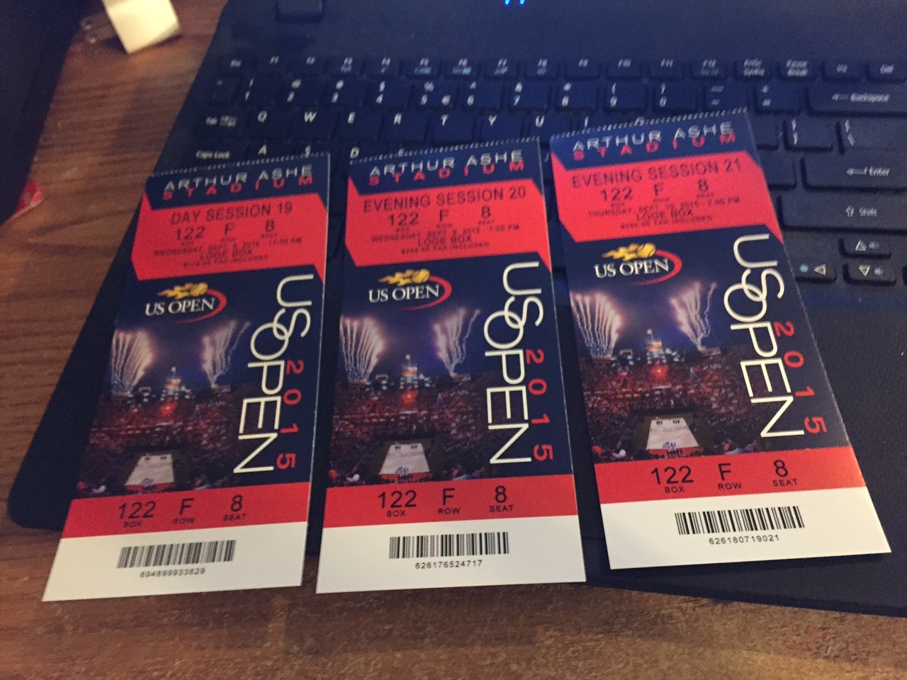 2015 US OPEN TENNIS TICKET STUBS PICK SESSION SERENA DJOKOVIC SERENA WILLIAMS