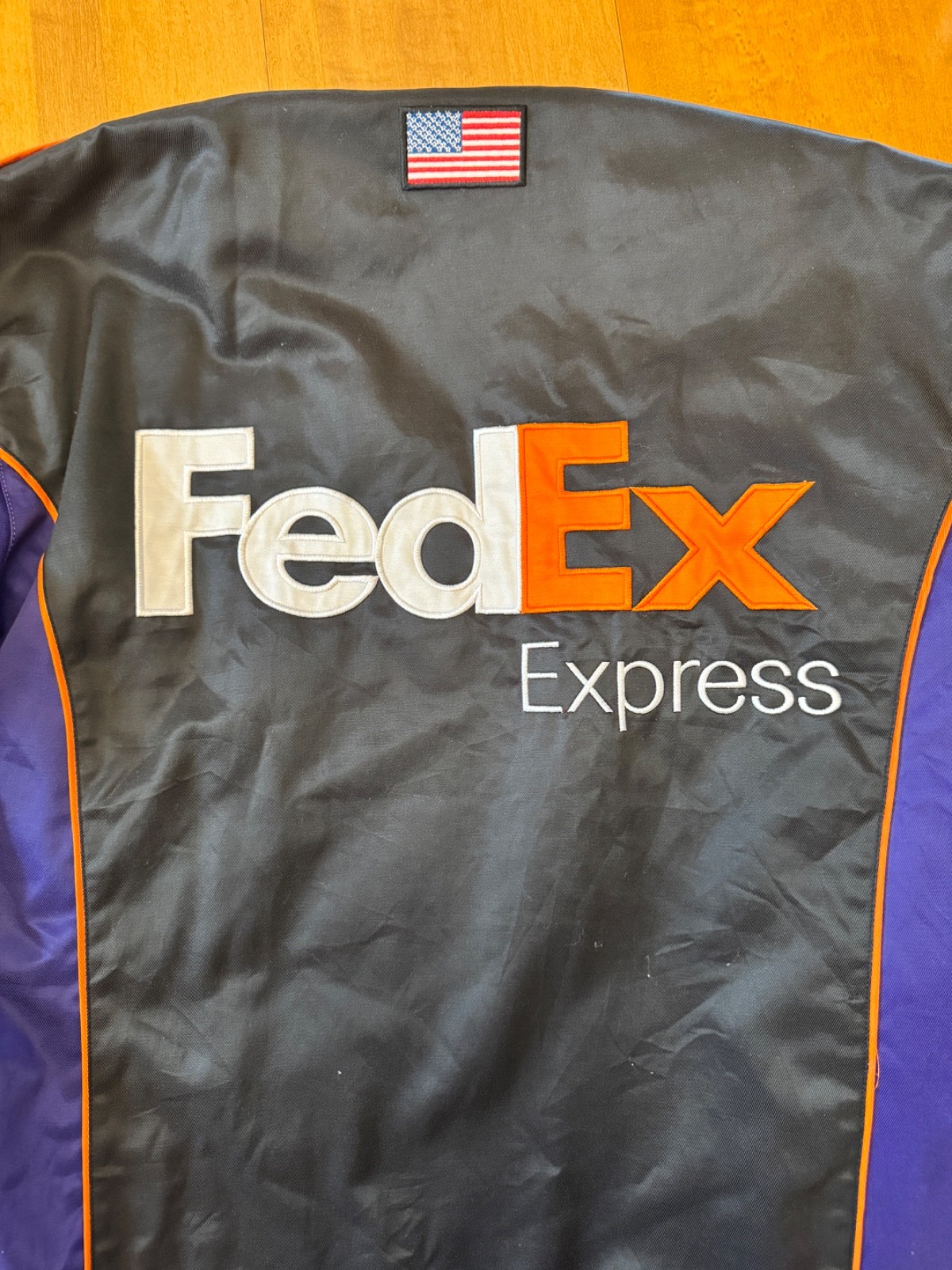 Denny Hamlin Chase Authentic Coat FedEx, used good condition, size Large