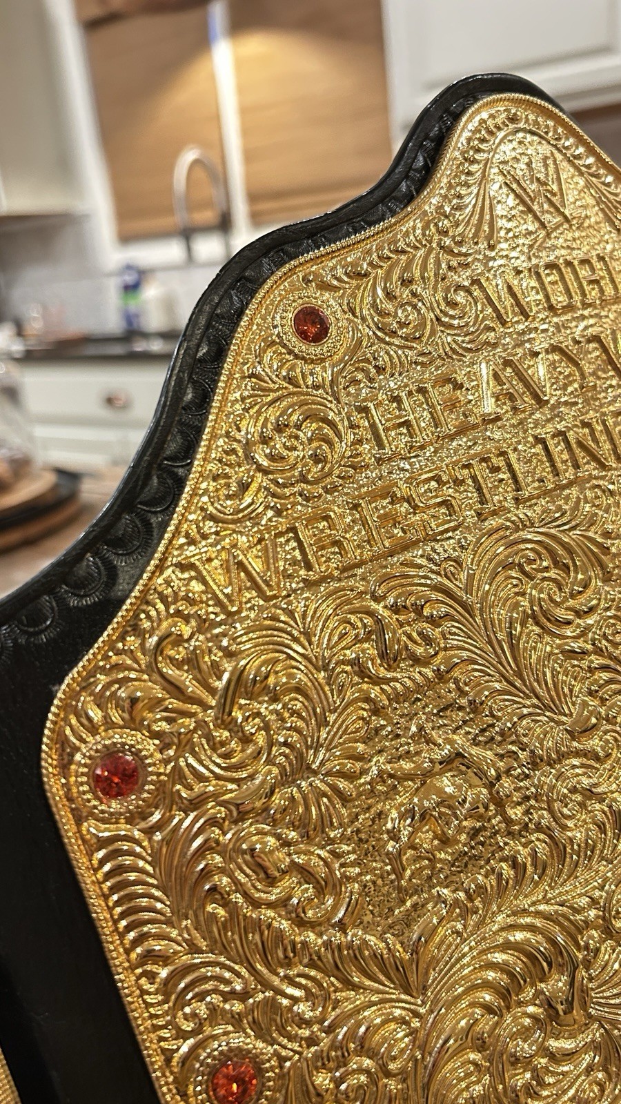 3D BIG GOLD HEAVYWEIGHT CHAMPIONSHIP REPLICA BELT CNC HD & 24K GOLD PLATED