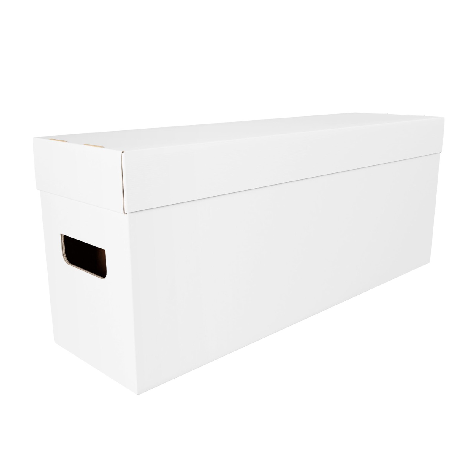Max Protection 3ct Long Comic Book Storage Box – Durable White 3 Boxes,