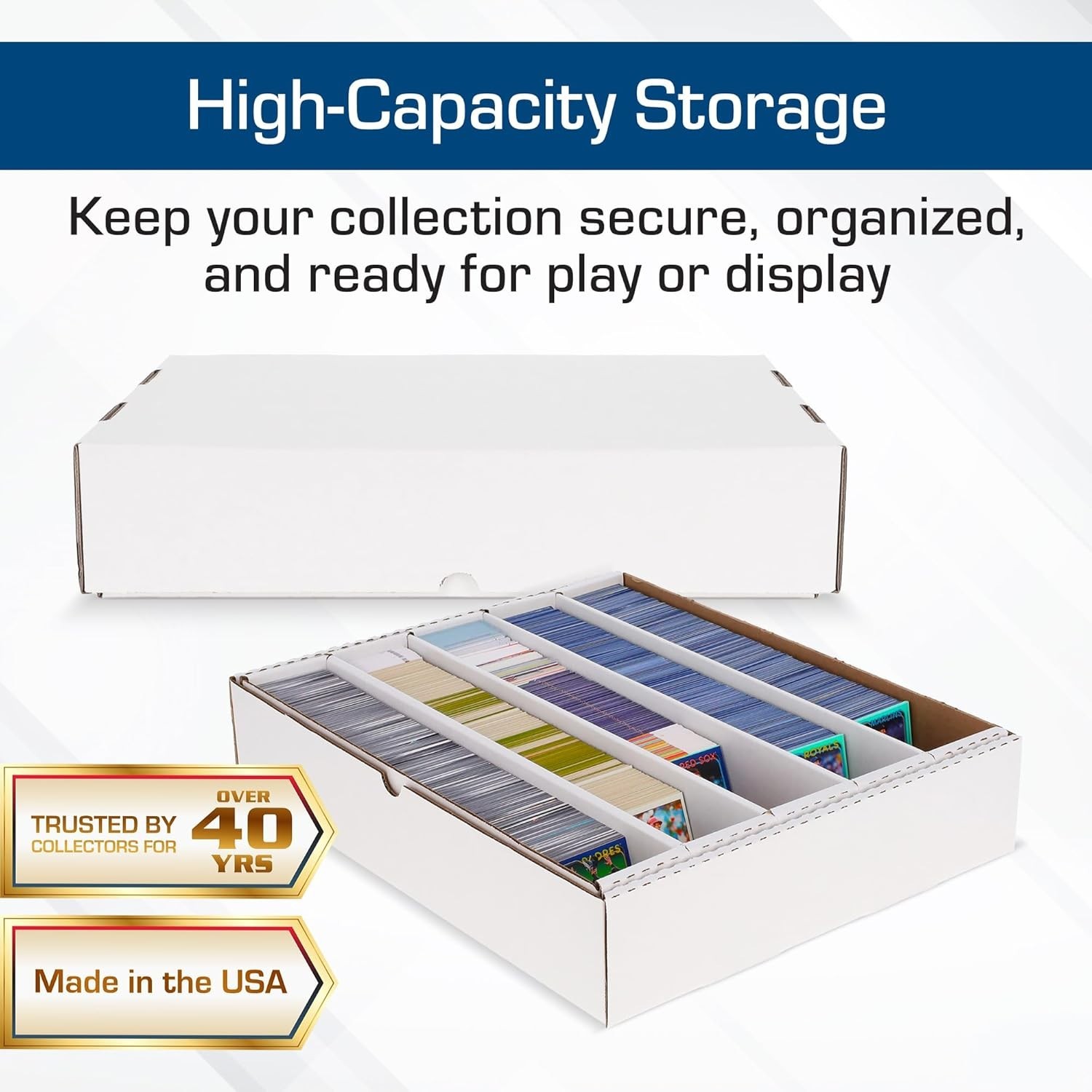 Lightweight 5000 Card Capacity Full Lid Boxes – Perfect for TCG & MTG Collectors
