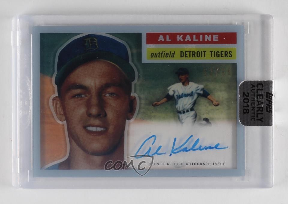 2018 Topps Clearly Authentic Reprints 57/99 Al Kaline #CAR-AK Auto HOF 1sr2