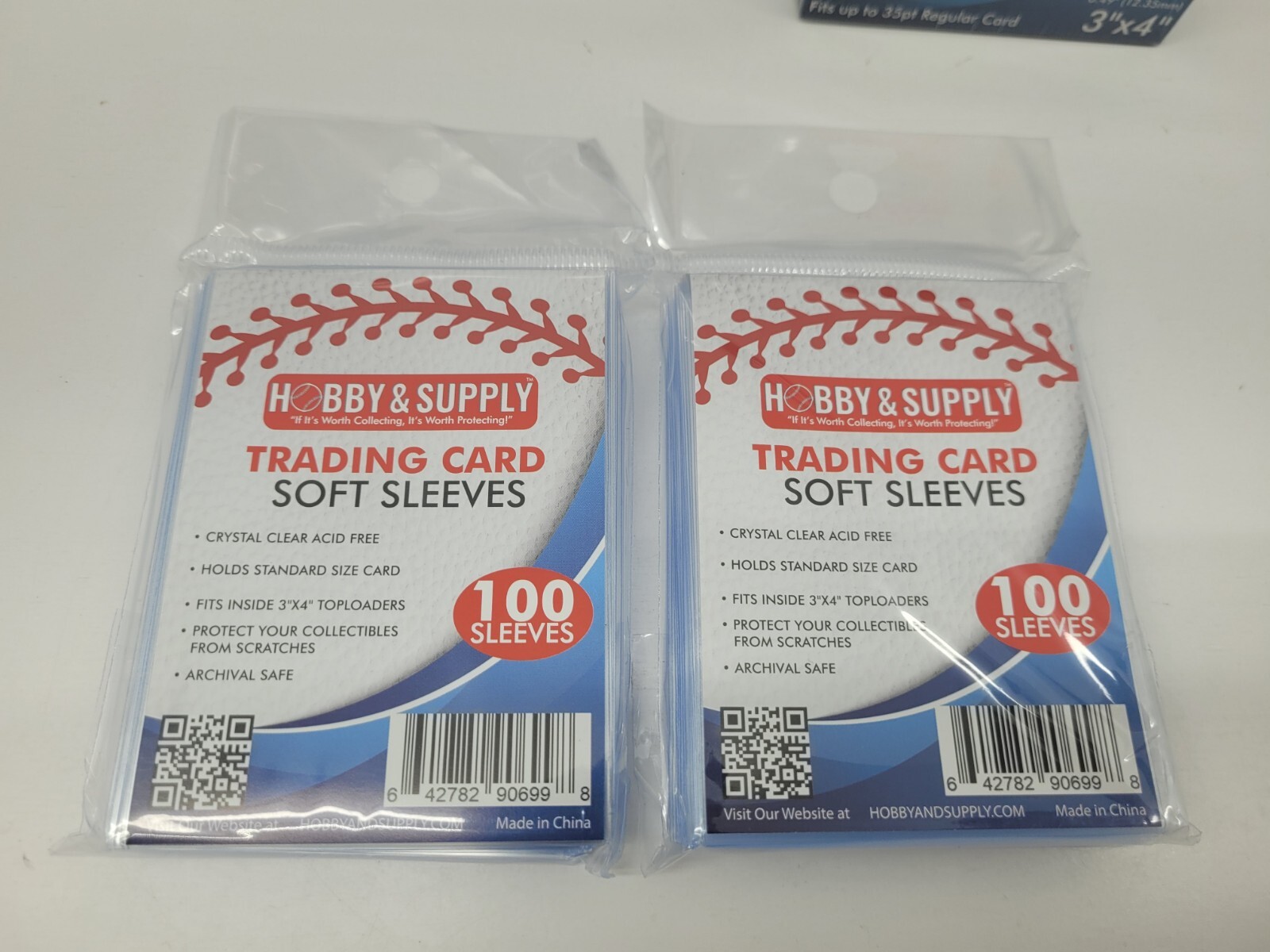 200 Top Loaders 3×4 inch Standard card Size 35 point Toploader +200 Soft Sleeves