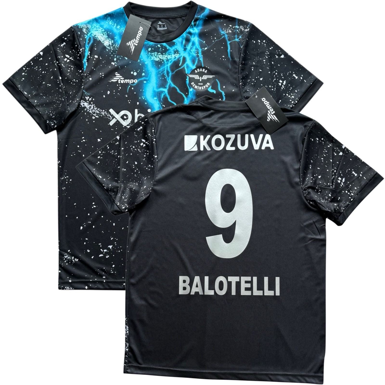 2022/23 Adana Demirspor Third Jersey #9 Balotelli XL Tempo Brand Super Mario