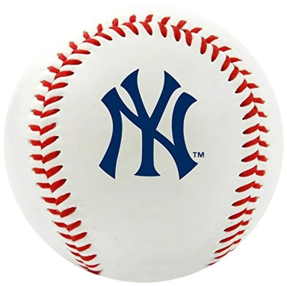 Rawlings MLB Team Logo Baseball, White, 1