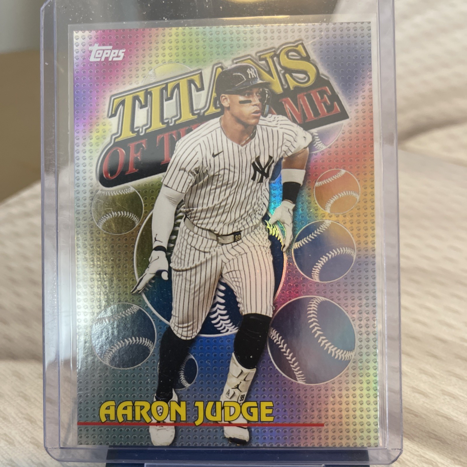 2026 Topps AARON JUDGE Image Variation SP #1 Yankees + Titans Of The Game TOG-3
