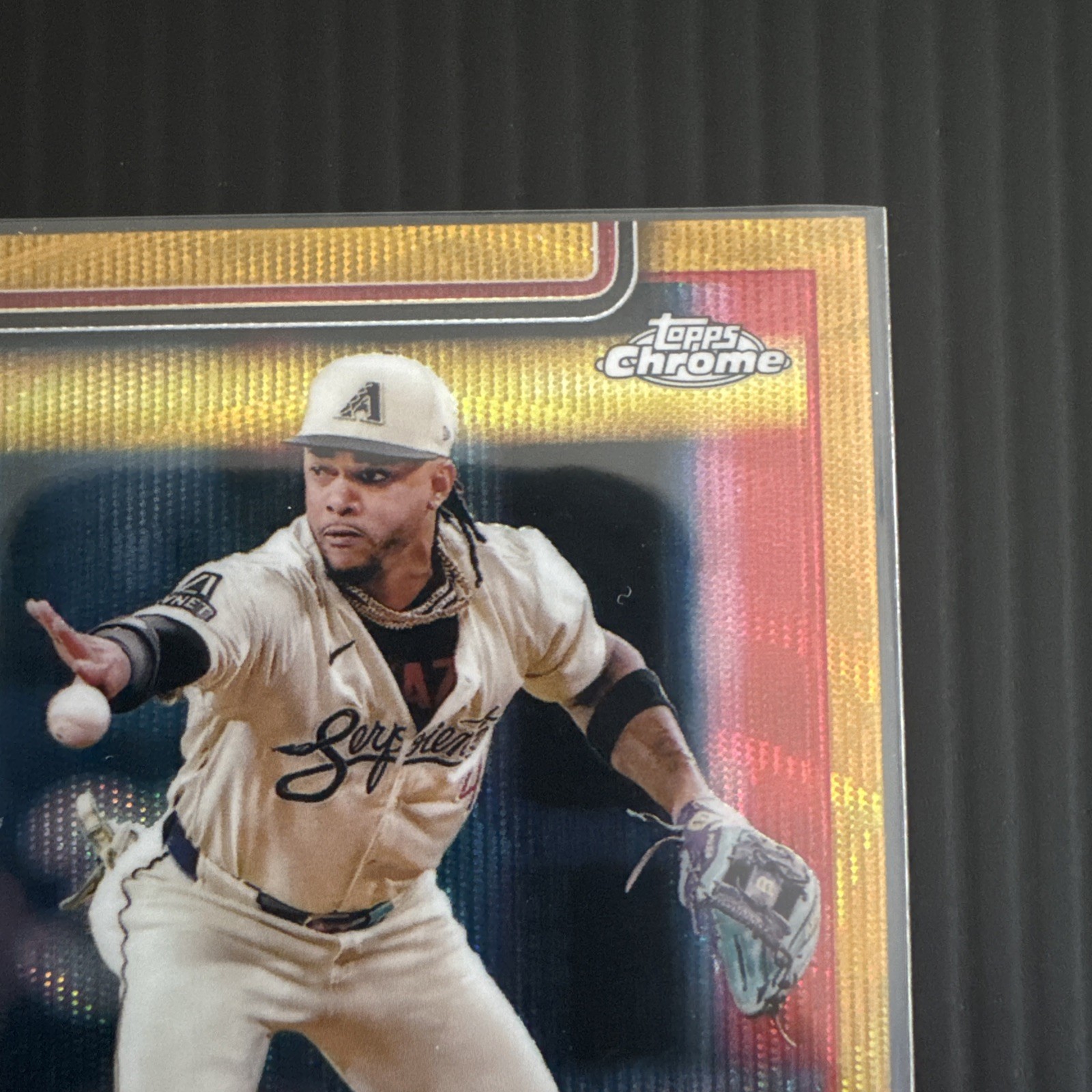 Ketel Marte Gold Wave Refractor /50 2025 Topps Chrome Diamondbacks