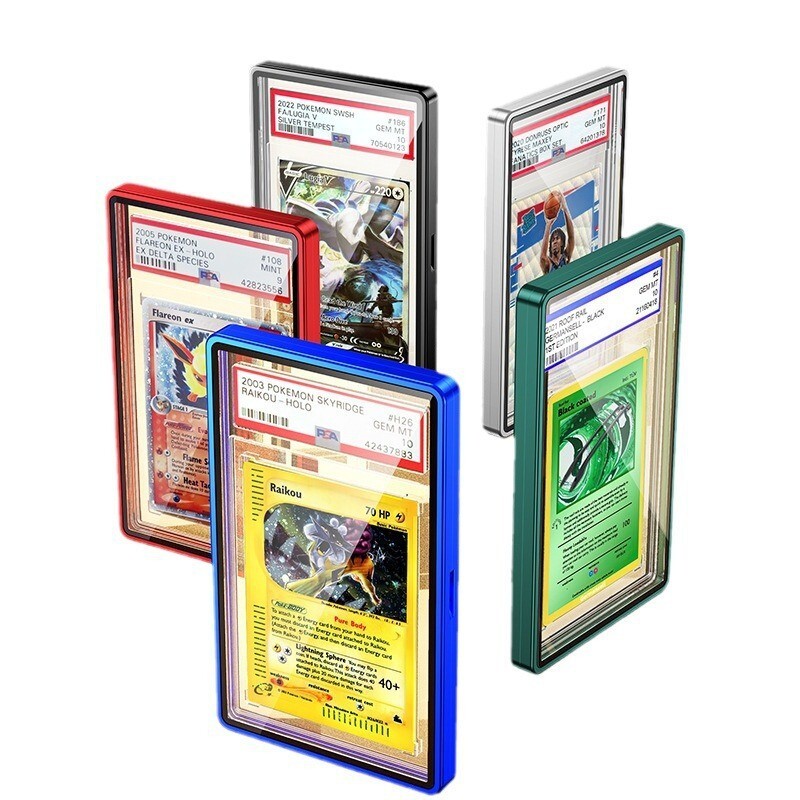 PSA/BGS Magnetic Metal Slab UV Protector Case Graded Cards Holders Display Case