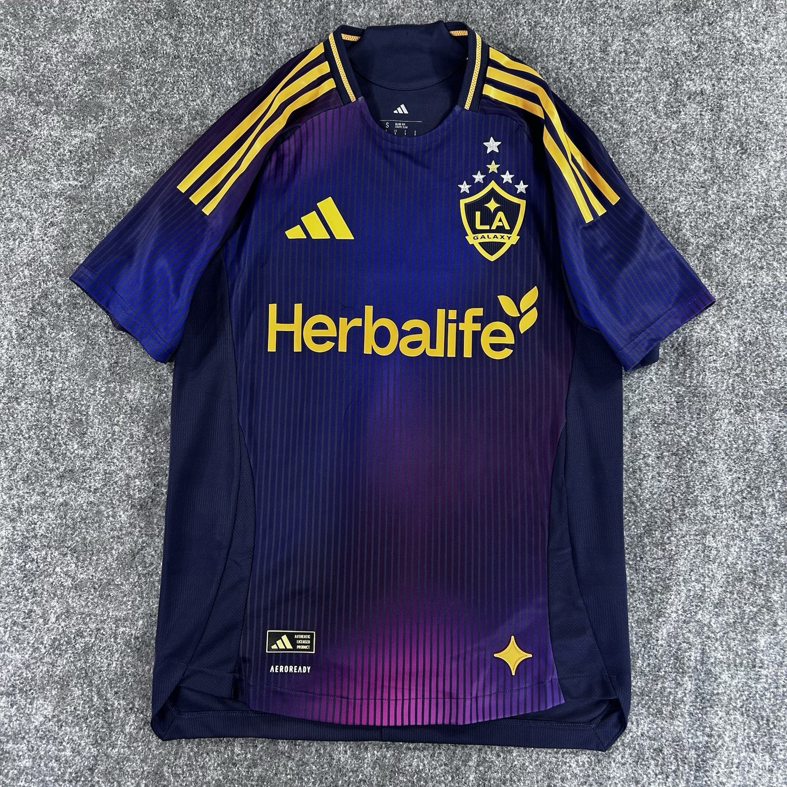 Los Angeles Galaxy Adidas Away 25/26 Purple Jersey Authentic Size Small NWT