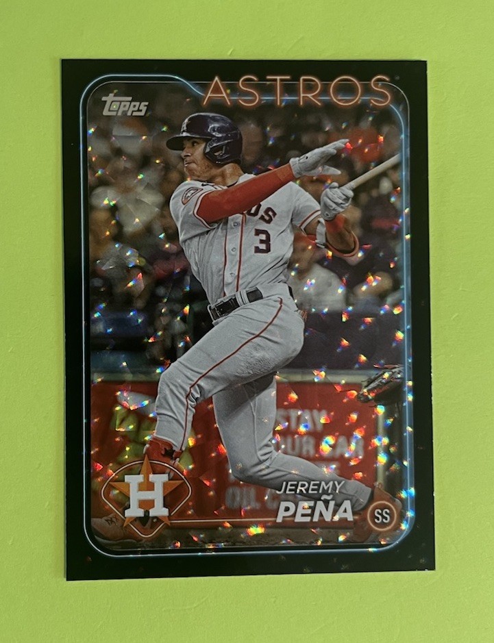 2024 Topps Series 2 Jeremy Pena Black Crackle Foil #472 Houston Astros