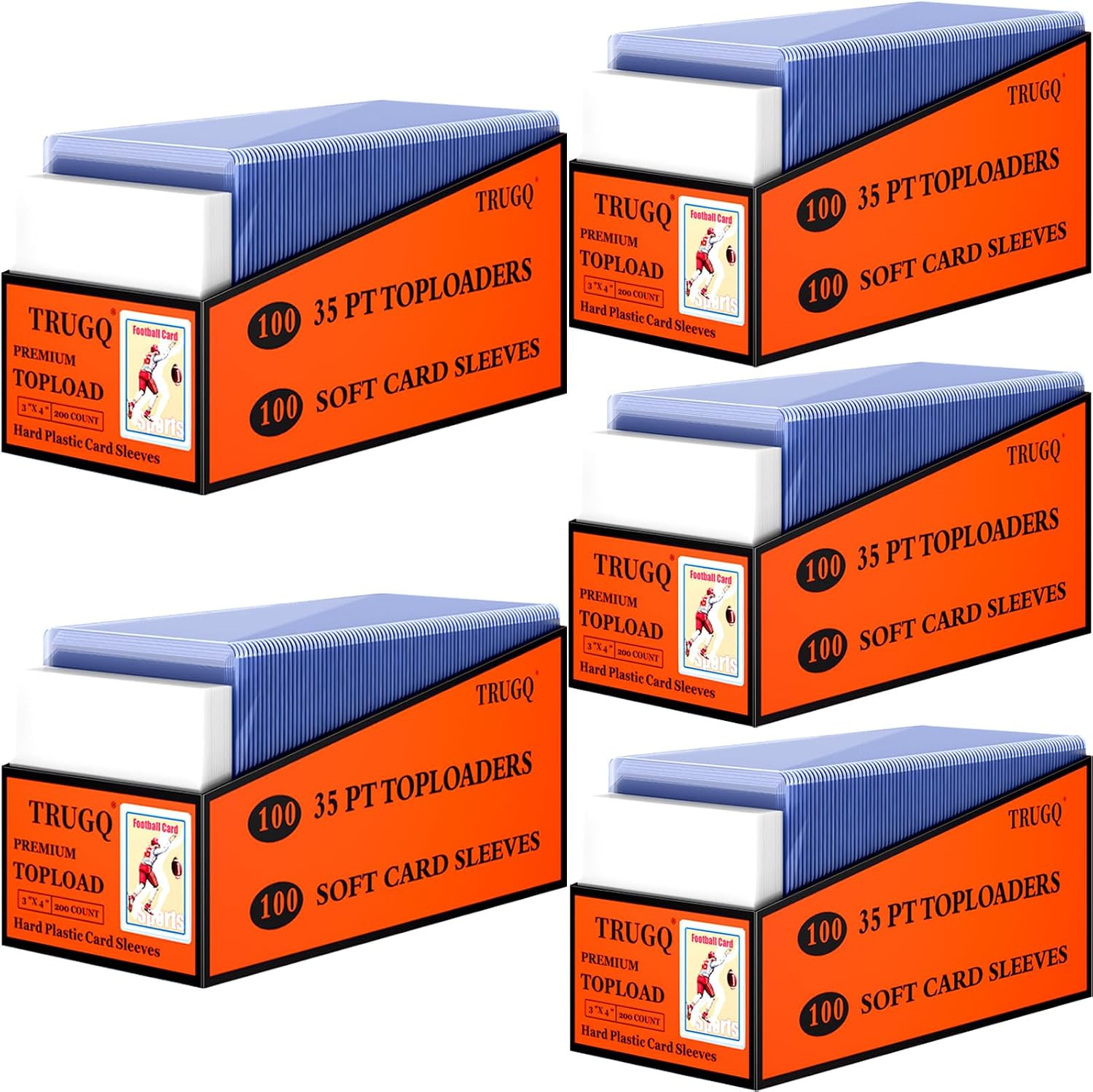1000 Card Sleeves Top Loads for Cards,3″X4″Baseball Card Protectors,Toploaders