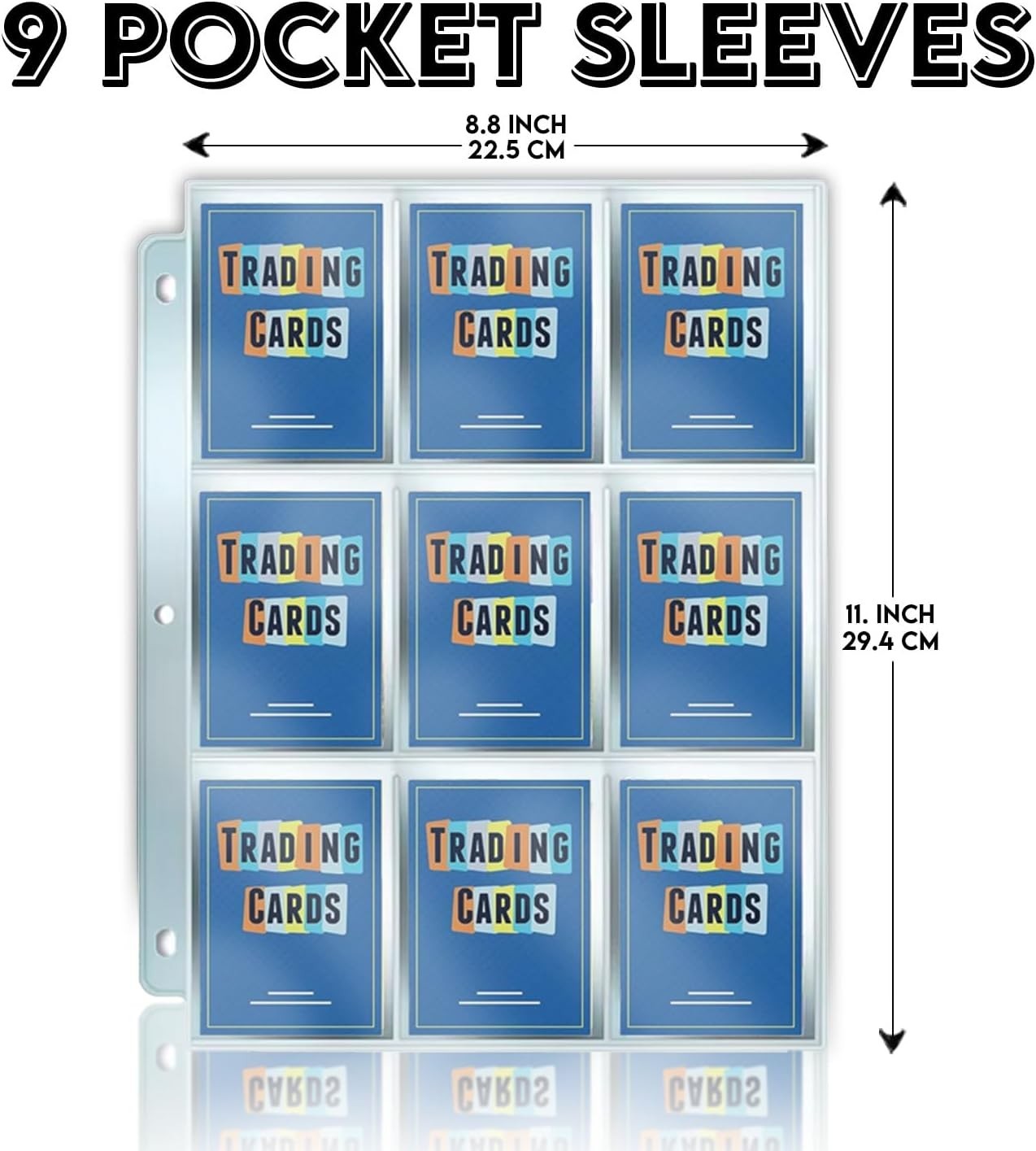 1800 Pockets Trading Card Sleeves, 9-Pocket 100 Pages, Double-Sided Baseball…