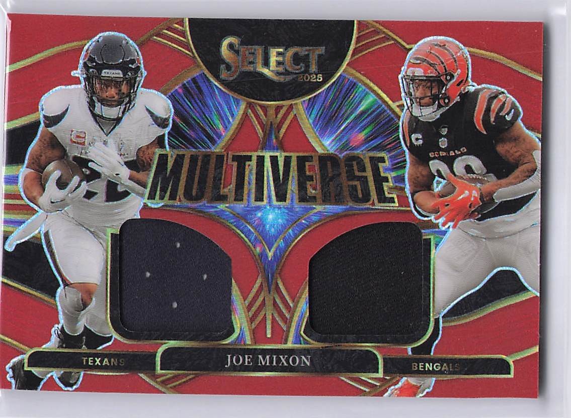 2025 Panini Select #MVJ-RDE Rico Dowdle Multiverse Jerseys Red Prizm