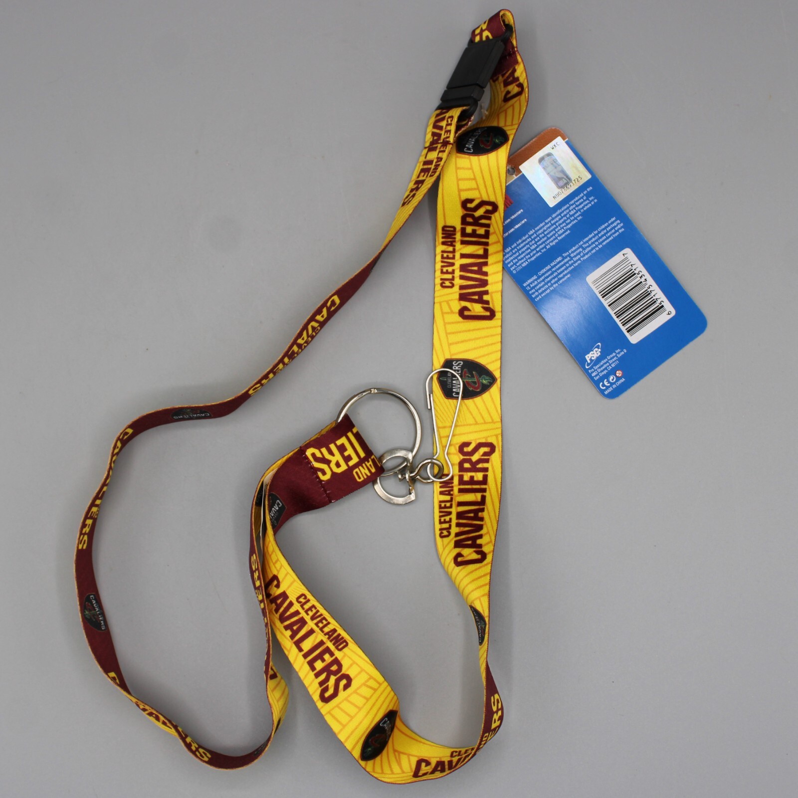 Cleveland Cavaliers 18″ Length Lanyard Key Chain Maroon & Gold Cavs Logo NBA