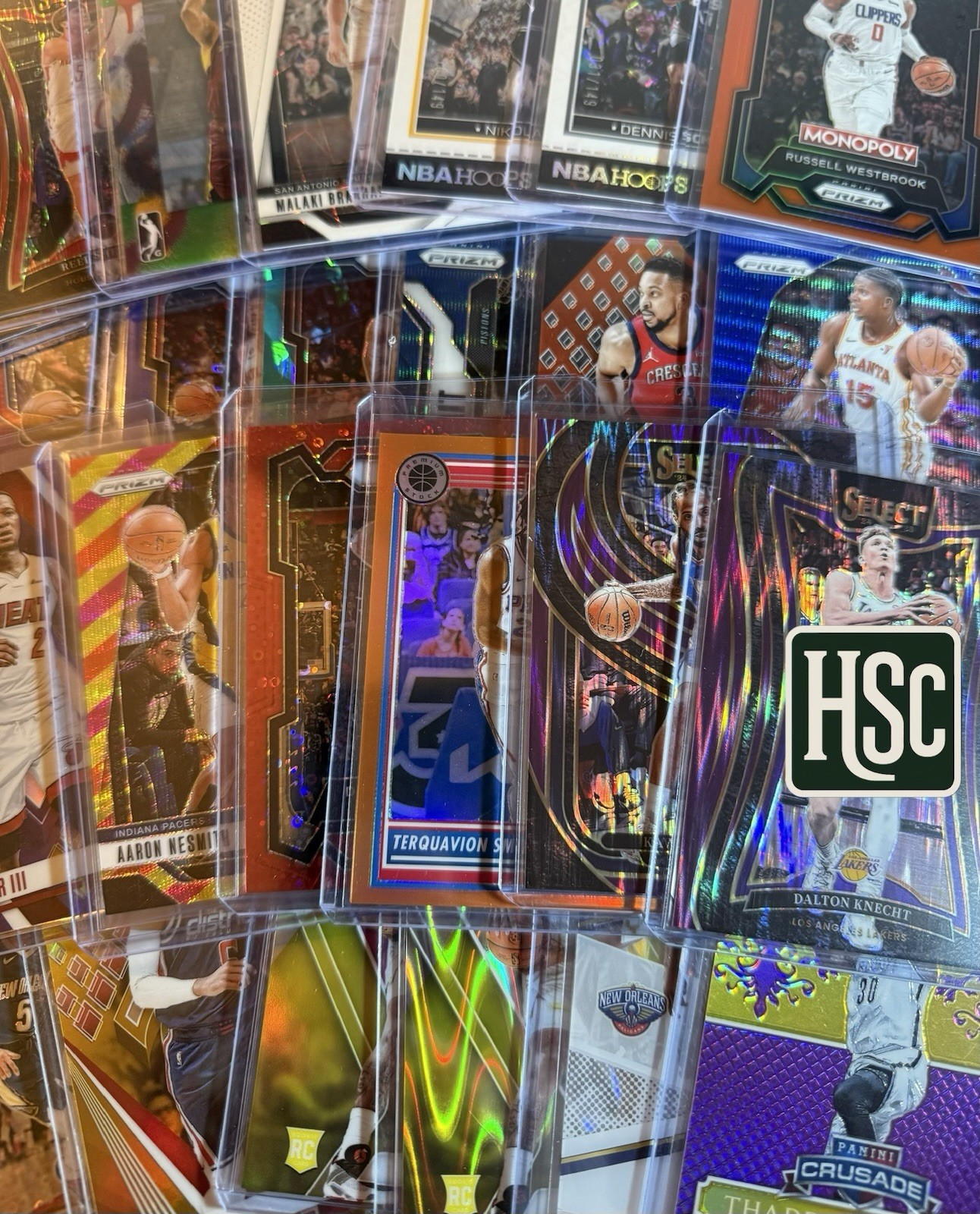 Basketball NBA – 500 Card Lot – Rookies, Parallels, Memorabilia, Autos, Numbered