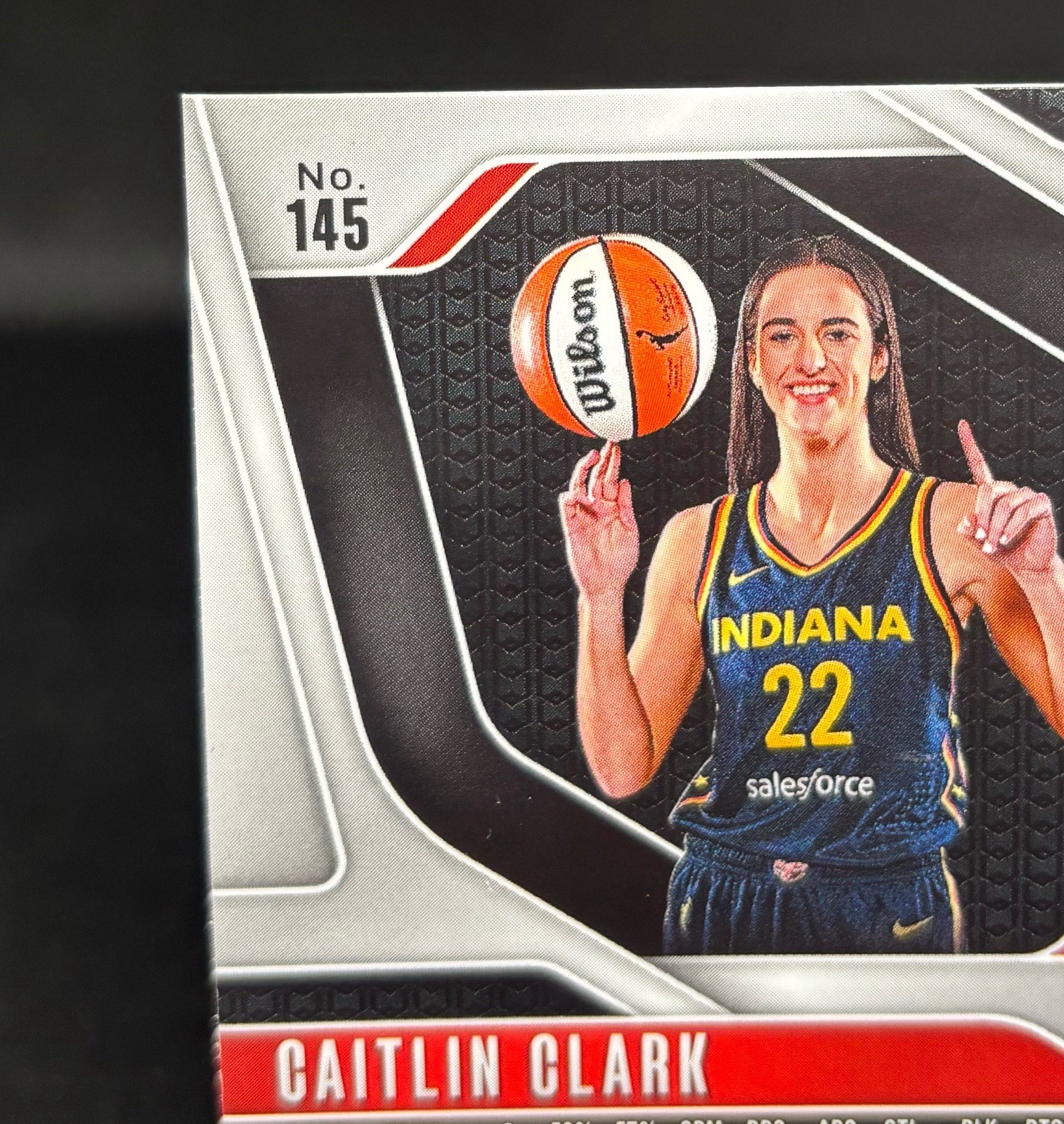 2024 Panini Prizm WNBA Caitlin Clark #145 Logo Prizm SSP RC