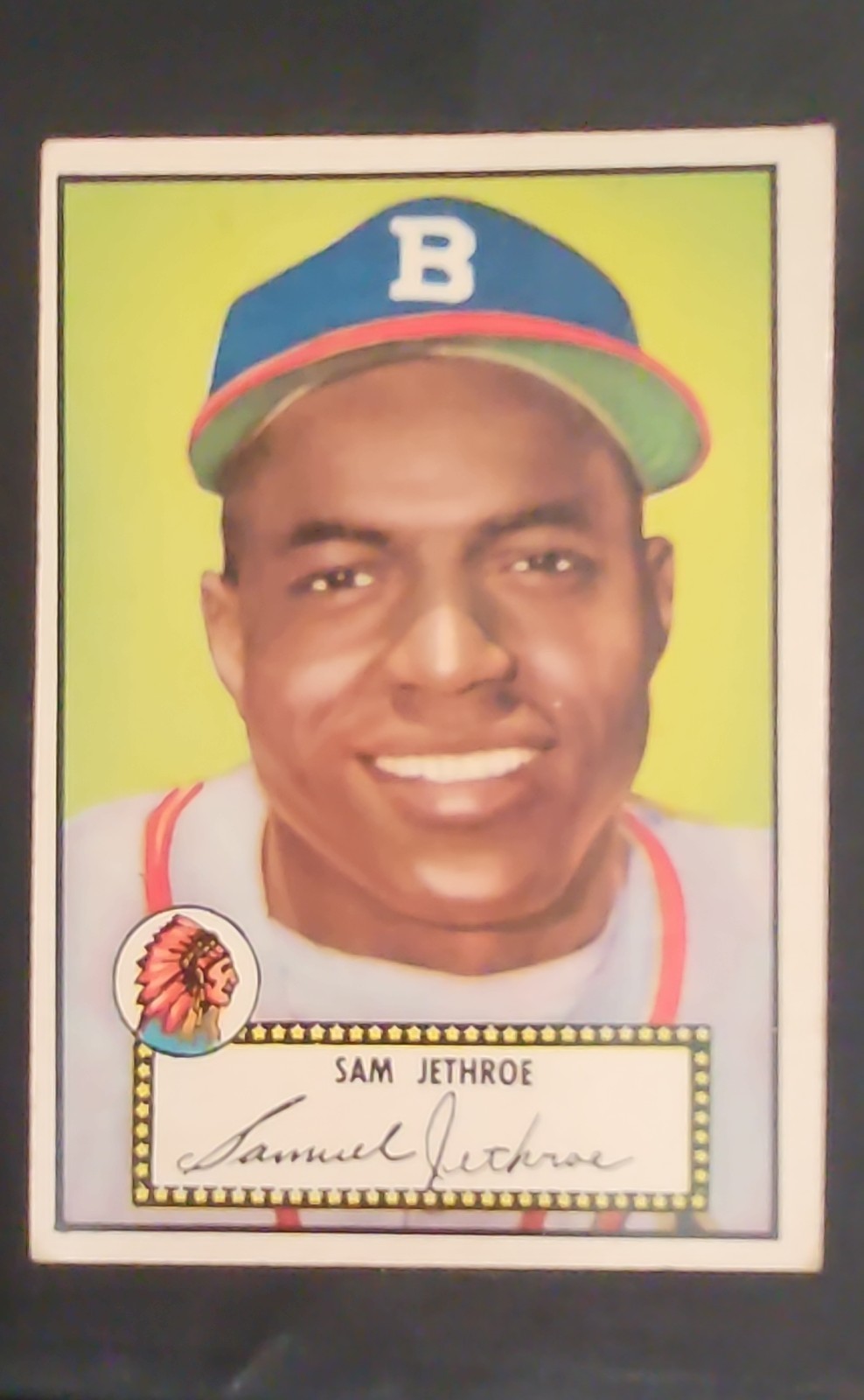 1952 Topps – Sam Jethroe #27 Black Back