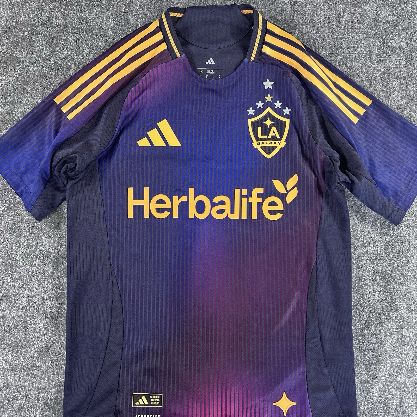 Los Angeles Galaxy Adidas Away 25/26 Purple Jersey Authentic Size Small NWT