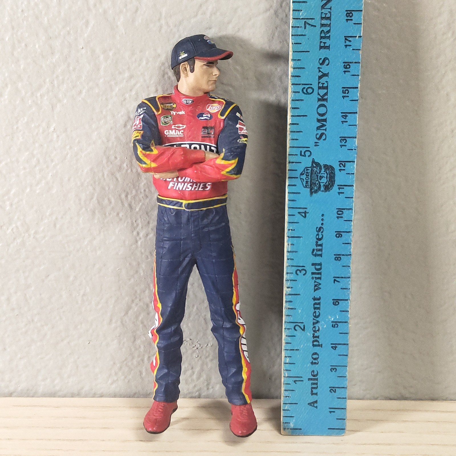 Jeff Gordon Action McFarlane Series 4 Action Figure. DuPont Flame Fire Suit Hat