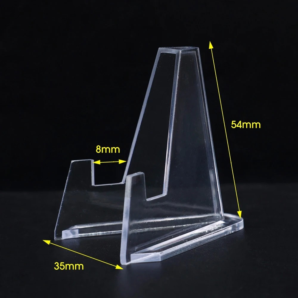 30 Pack Clear Card Stands, Arcylic Card Display for Sports Graded