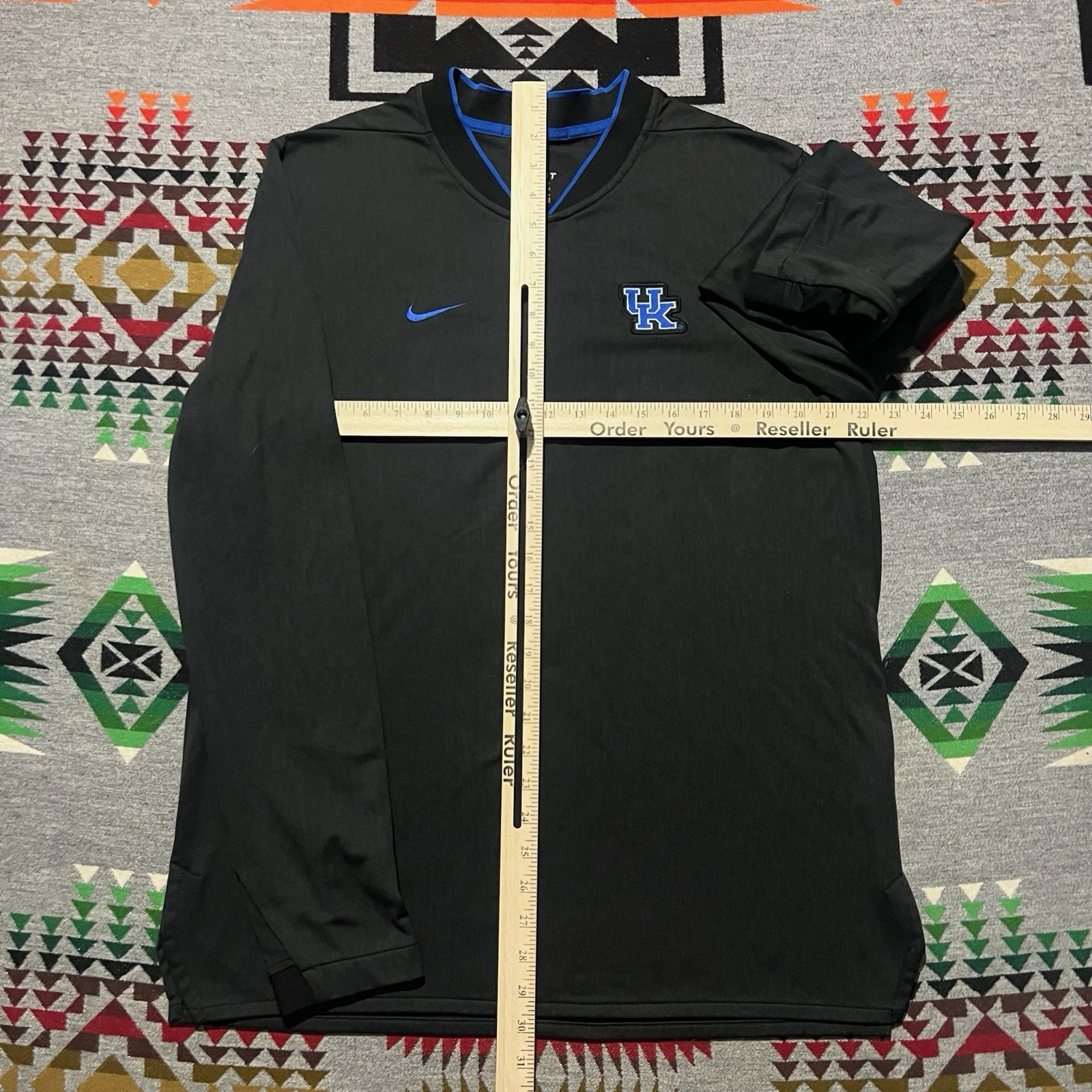 Kentucky Wildcats Sweater Mens Large 1/4 Zip Nike NCAA Basketball Dri Fit R1