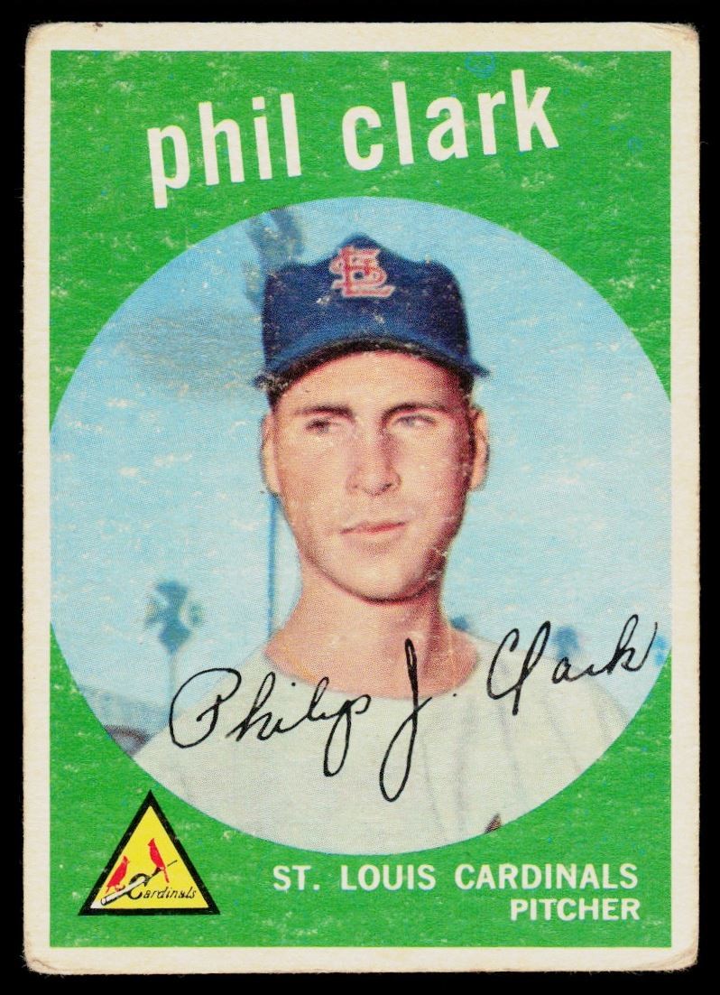 1959 Topps Phil Clark St. Louis Cardinals #454