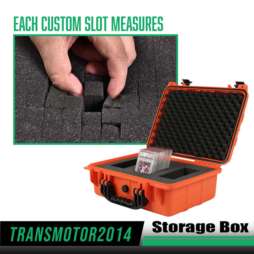 Graded Card Storage Box Heavy Duty Waterproof Case Sports Trading Cards 75/250