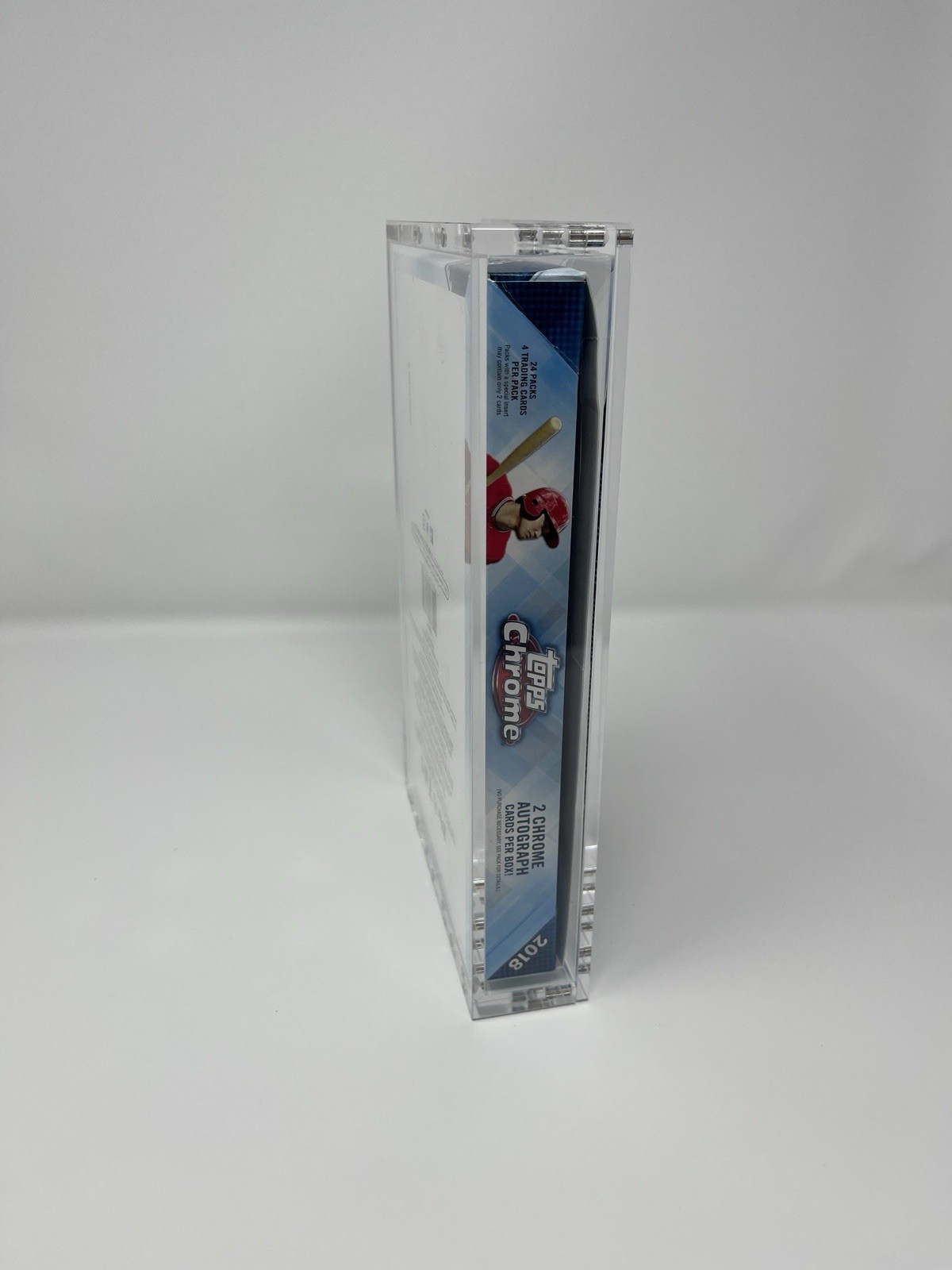 Acrylic Display Case Magnetic Lid FITS 2018 Topps Chrome Baseball Hobby Box