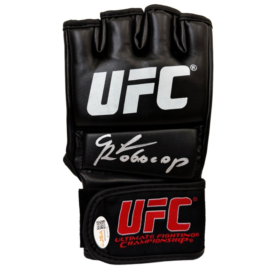 Gregory Rodrigues autographed signed glove UFC JSA Witness Robocop