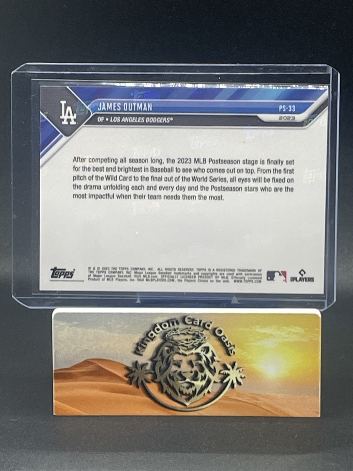 2023 Topps Now MLB Stars of the Postseason – James Outman #PS-33 (RC) #d 3/49