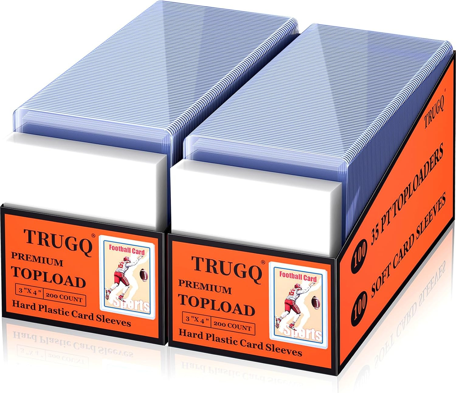 400 Card Sleeves Top Loads for Cards,3″X4″Baseball Card Protectors,Toploaders Ha
