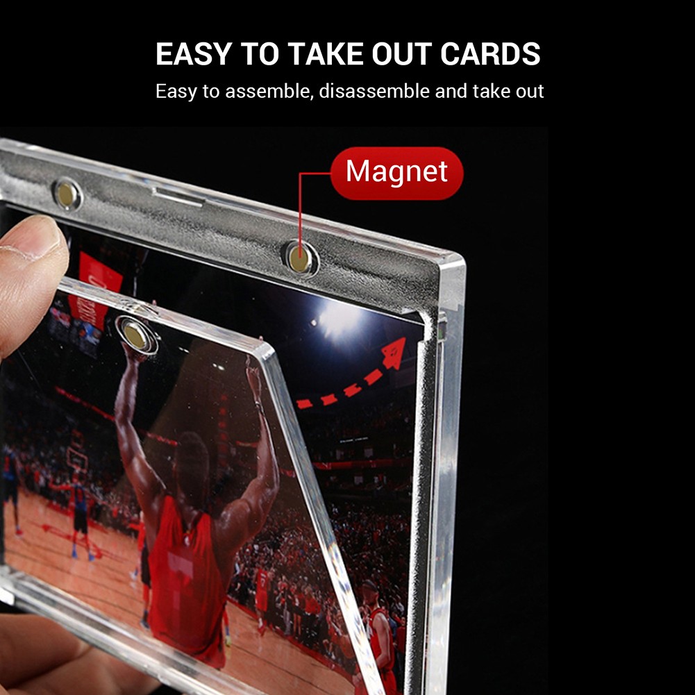 187mm Magnetic Booklet Card Holder 175PT Triple Booklet Card Case U-V Protection